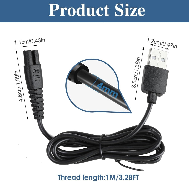 For Xiaomi Mijia MJTXD01SKS Electric Shaver USB Charging Cable Power ,Spce:  6pcs USB Cable - free shipping - PMC TechLife - Order now!