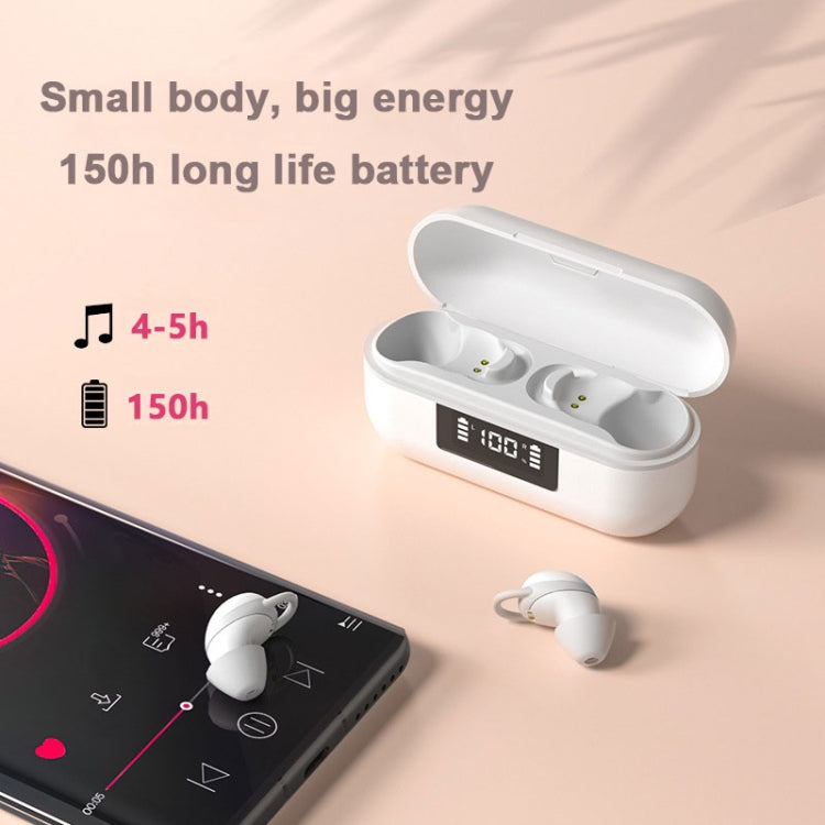 X999 Mini Wireless Noise Reduction With Digital Display Charging Bin Bluetooth Earphone(Black) - Bluetooth Earphone by PMC TechLife | Online Shopping South Africa | PMC TechLife