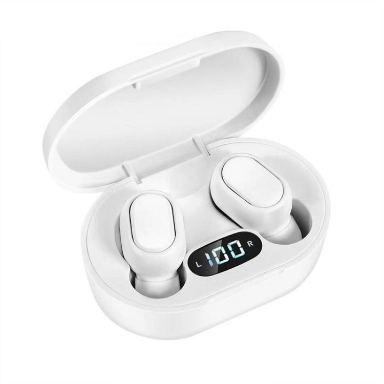 E7s Digital Sports Waterproof TWS Bluetooth 5.0 In-Ear Headphones(White) - TWS Earphone by PMC TechLife | Online Shopping South Africa | PMC TechLife