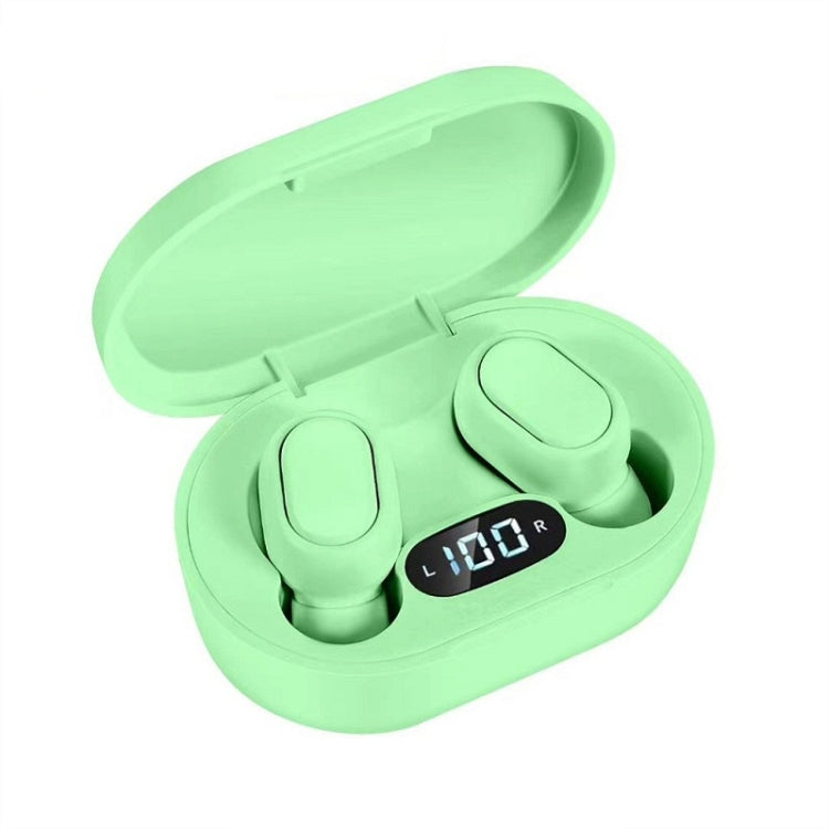 E7s Digital Sports Waterproof TWS Bluetooth 5.0 In-Ear Headphones(Green) - TWS Earphone by PMC TechLife | Online Shopping South Africa | PMC TechLife