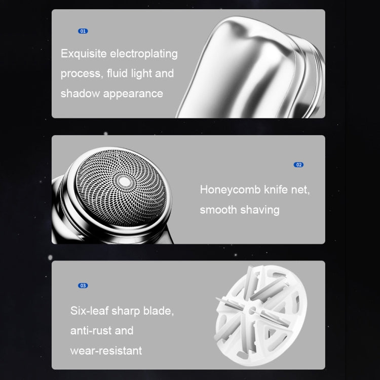 Electric Mini Shaver USB Rechargeable Waterproof Portable Razor(Green) - free shipping - PMC TechLife - Order now!