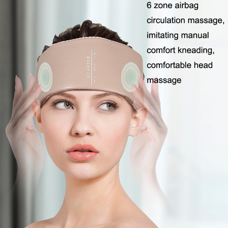 JKQ-121 Head Massager Multifunctional Hot Compress Headache Sleep Aid Head Therapy Instrument(Camel) - free shipping - PMC TechLife - Order now!