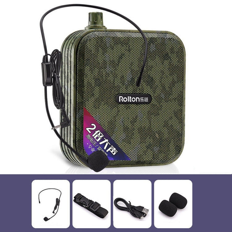 Rolton K600 7.4V Bluetooth Audio Speaker Megaphone Voice Amplifier Without Transmitter(Green) - free shipping - PMC TechLife - Order now!