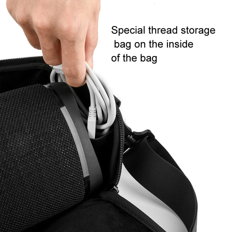 For Sony SRS-XB43 Speaker Carrying Bag Travel Storage Bag Crossbody Bag(Black) - Protective Case by PMC TechLife | Online Shopping South Africa | PMC TechLife