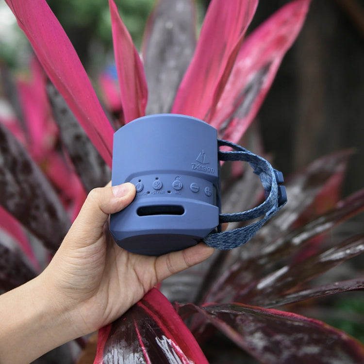 For Sony SRS-XB13 Speaker Silicone Case With Hook And Loop Fastener Strap(Blue) - Protective Case by PMC TechLife | Online Shopping South Africa | PMC TechLife