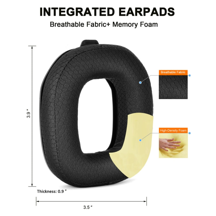 For Logitech Astro A50 Gen4 Headset Replacement Accessory ,Spec: 2pcs Protein Leather Earmuffs - Earmuff & Pad by PMC TechLife | Online Shopping South Africa | PMC TechLife
