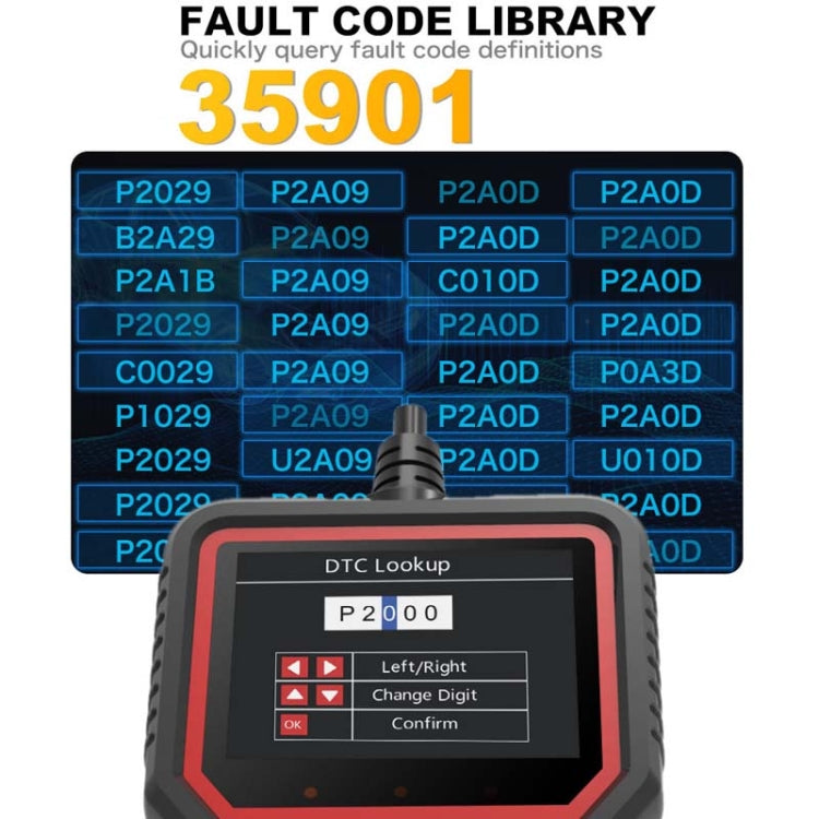 V519 OBD2 Colorful Screen Car Fault Detector - Code Readers & Scan Tools by PMC TechLife | Online Shopping South Africa | PMC TechLife