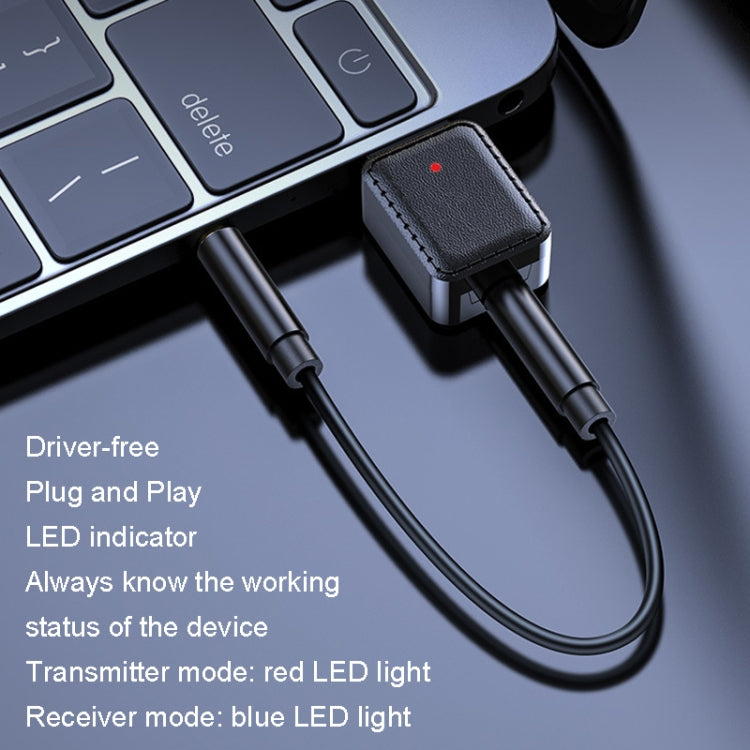 RX-TX-413 USB Bluetooth Receiving Launch 2 In 1 Adapter(Black) - Audio Receiver Transmitter by PMC TechLife | Online Shopping South Africa | PMC TechLife