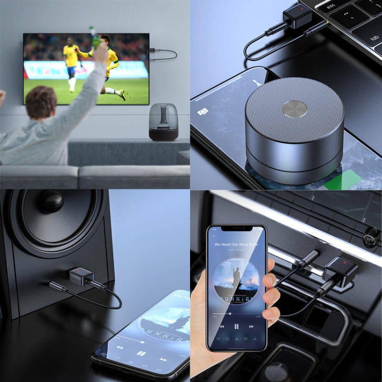 RX-TX-413 USB Bluetooth Receiving Launch 2 In 1 Adapter(White) - Audio Receiver Transmitter by PMC TechLife | Online Shopping South Africa | PMC TechLife