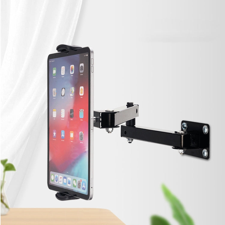 Wall Mount Tablet Cell Phone Stand Long Arm Stretchable Holder for 4-13 inch Devices(Two Sections) - free shipping - PMC TechLife - Order now!