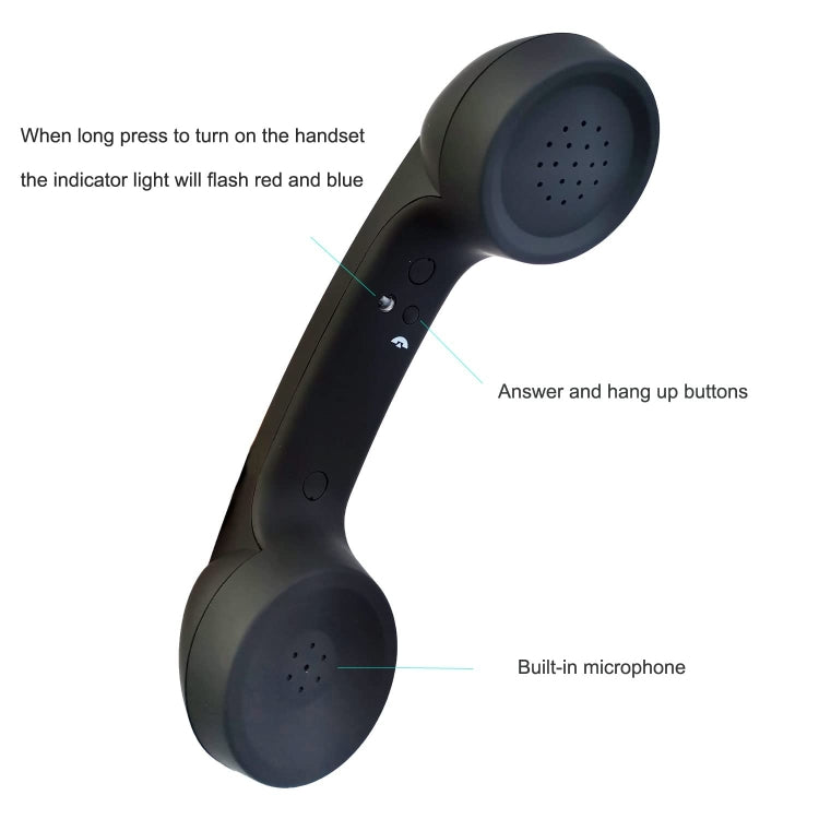Bluetooth Wireless Connection Retro Microphone External Mobile Phone Handset(White) - Bluetooth Earphone by PMC TechLife | Online Shopping South Africa | PMC TechLife