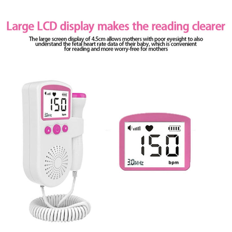 B3 Home Doppler Ultrasound Handheld Fetal Heart Pregnant Women Fetal Heart Monitor(Blue) - Heart Rate Monitoring by PMC TechLife | Online Shopping South Africa | PMC TechLife