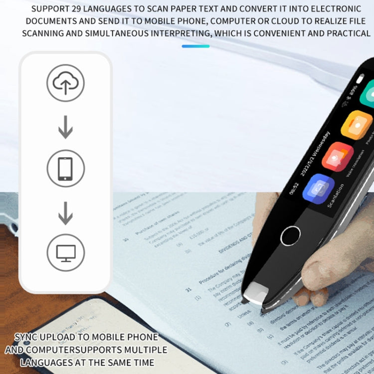 Hishell 3.5 inch Offline Photo Scanning Pen Dictionary Translation Recording Pen(S40) - free shipping - PMC TechLife - Order now!