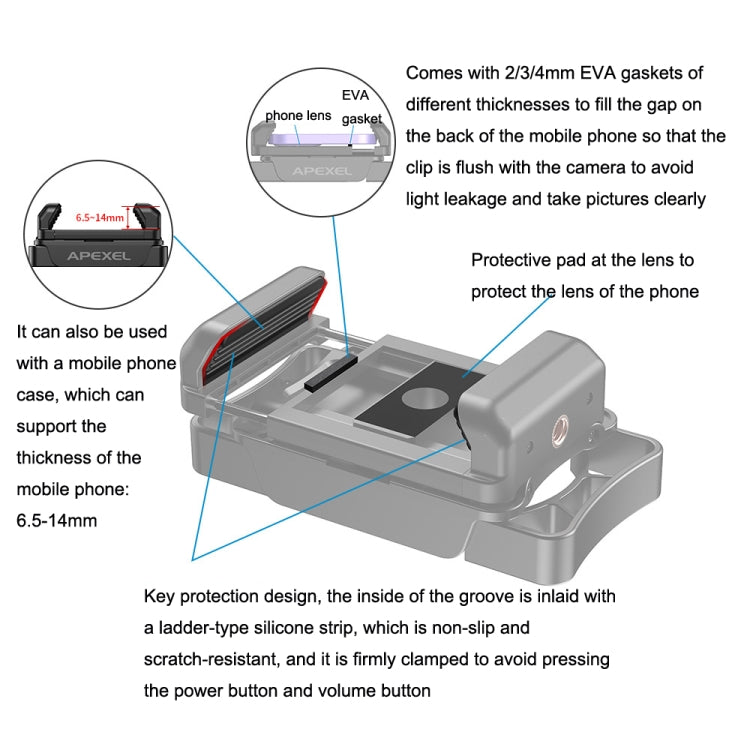APEXEL APL-F002 Dual Monocular Bird Watching Camera Universal Eyepiece Connector Phone Accessories(Black) - free shipping - PMC TechLife - Order now!