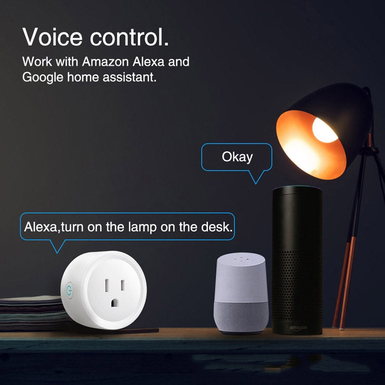 Tuya Smart App Wifi Smart Socket Phone Remote Timing Voice Switch Supports Alexa UK Plug, Style: 16A Power Model - Smart Socket by PMC TechLife | Online Shopping South Africa | PMC TechLife