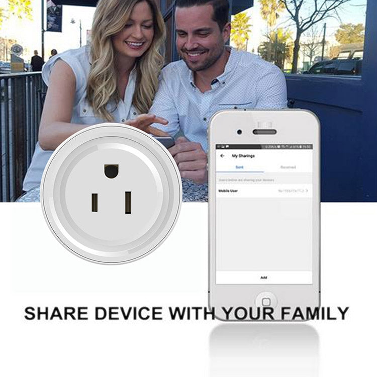 Tuya Smart App Wifi Smart Socket Phone Remote Timing Voice Switch Supports Alexa US Plug, Style: 16A Power Model - Smart Socket by PMC TechLife | Online Shopping South Africa | PMC TechLife