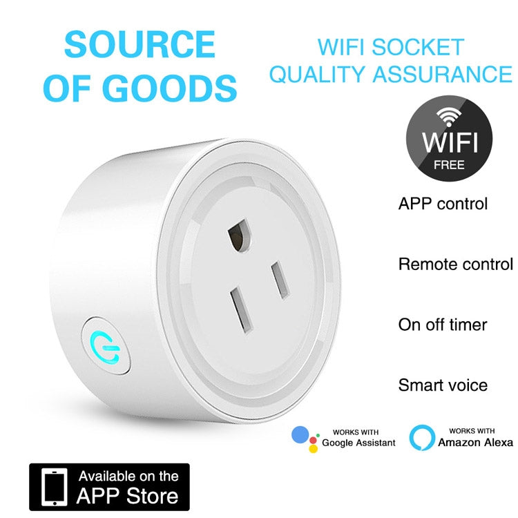 Tuya Smart App Wifi Smart Socket Phone Remote Timing Voice Switch Supports Alexa US Plug, Style: 20A Power Model - Smart Socket by PMC TechLife | Online Shopping South Africa | PMC TechLife