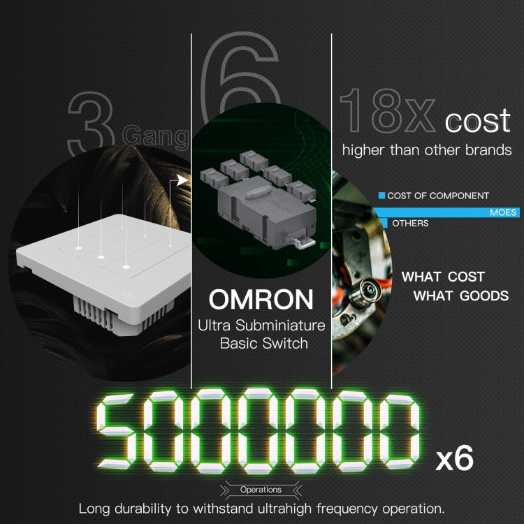 Tuya ZigBee Smart Single-fire Zero-fire Sharing Timing Voice Wall Switch EU Plug, Style: 1 Way (White) - Smart Switch by PMC TechLife | Online Shopping South Africa | PMC TechLife