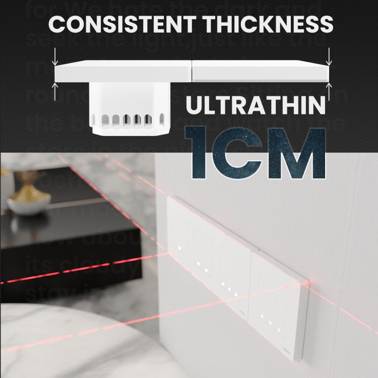 Tuya ZigBee Smart Single-fire Zero-fire Sharing Timing Voice Wall Switch EU Plug, Style: 1 Way (Gray Scene Casual Post) - Smart Switch by PMC TechLife | Online Shopping South Africa | PMC TechLife