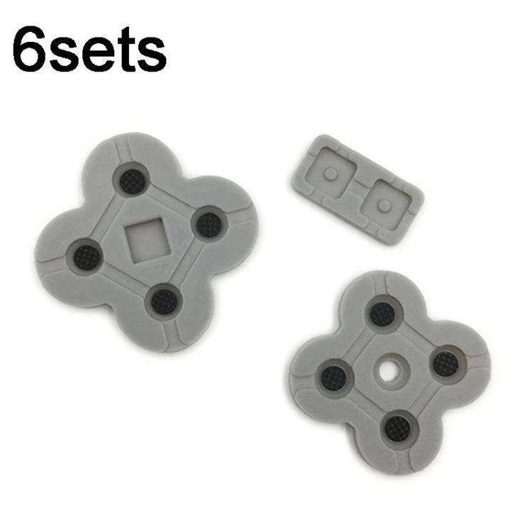For Nintendo Dual Screen Lite 6sets Conductive Rubber Pad Soft Silicone Adhesive Key Button Pads - Switch Lite Spare Parts by PMC TechLife | Online Shopping South Africa | PMC TechLife