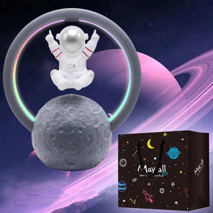 Y-598 Suspended Astronaut Bluetooth Speaker RGB Light Subwoofer Ornament,Spec: 598A Silver+Gift Bag - Desktop Speaker by PMC TechLife | Online Shopping South Africa | PMC TechLife