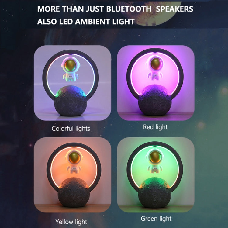 Y-598 Suspended Astronaut Bluetooth Speaker RGB Light Subwoofer Ornament,Spec: 598A Silver+Gift Bag - Desktop Speaker by PMC TechLife | Online Shopping South Africa | PMC TechLife