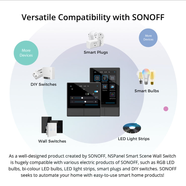 Sonoff NSPanel WiFi Smart Scene Switch Thermostat Temperature All-in-One Control Touch Screen, EU Plug(Black) - free shipping - PMC TechLife - Order now!