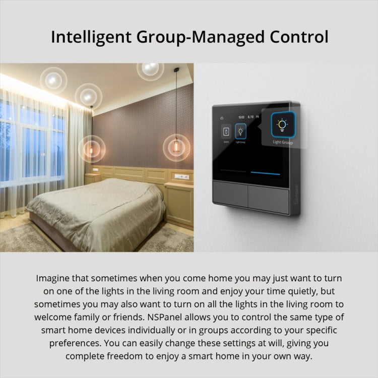 Sonoff NSPanel WiFi Smart Scene Switch Thermostat Temperature All-in-One Control Touch Screen, EU Plug(Black) - free shipping - PMC TechLife - Order now!