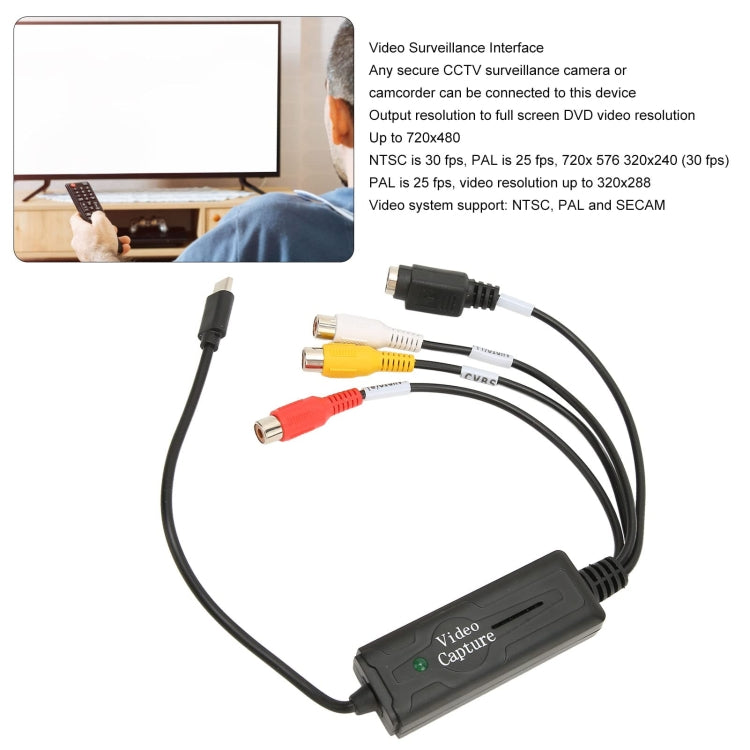 USB-C/Type-C Video Card USB 3.1 Port 1 Channel Converter for Mobile Phone Computer AV Monitor - Video Capture Solutions by PMC TechLife | Online Shopping South Africa | PMC TechLife | Buy Now Pay Later Mobicred