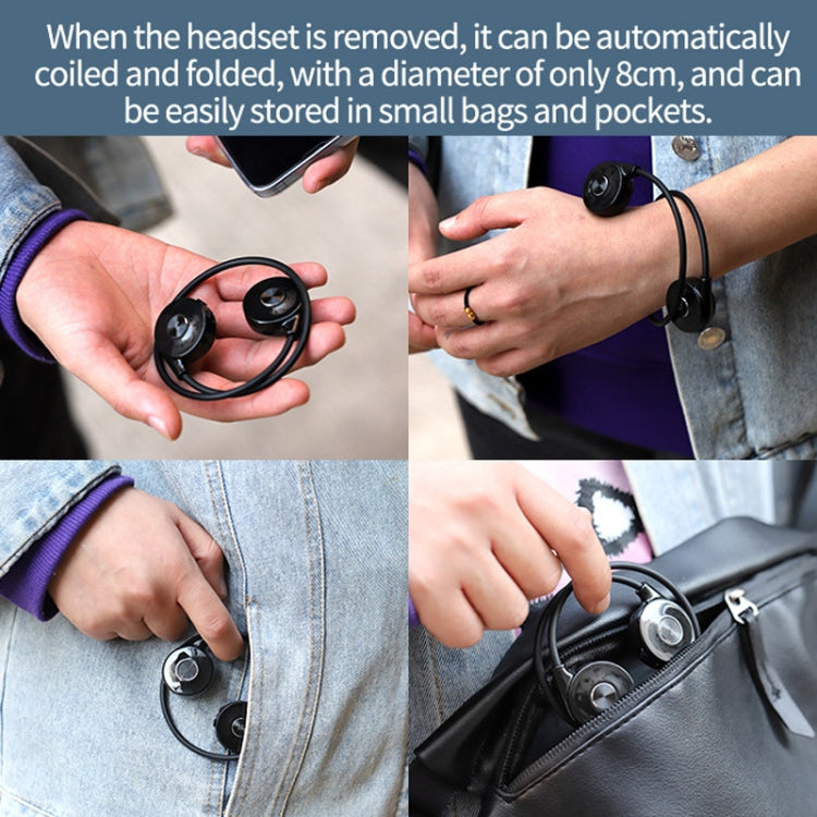 M1S Bone Conduction Stereo Vibrator Speaker Bluetooth Earphones(Black) - Bluetooth Earphone by PMC TechLife | Online Shopping South Africa | PMC TechLife