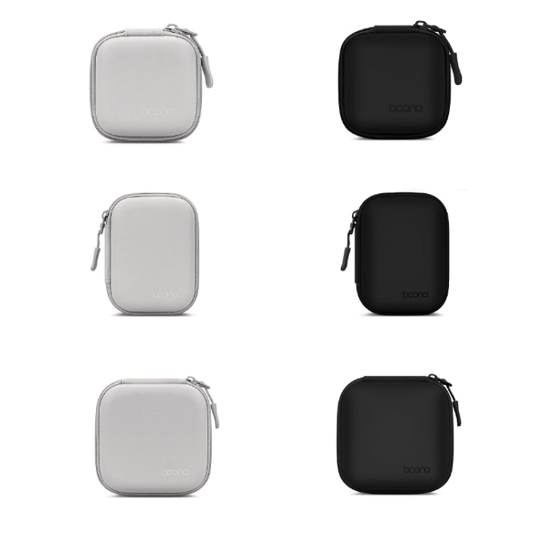 Baona BN-F017 Leather Digital Headphone Cable U Disk Storage Bag, Specification: Large Square Gray - Digital Storage Bag by Baona | Online Shopping South Africa | PMC TechLife | Buy Now Pay Later Mobicred