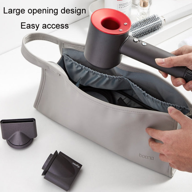 Baona BN-DS001 for Dyson Hair Dryer Accessories Leather Organizer(Gray) - free shipping - PMC TechLife - Order now!