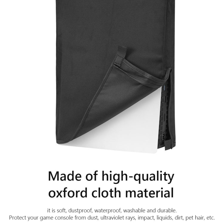 PS5-1 for Snoy PS5 Game Console Waterproof and Dustproof Protective Cover(Vertical Black) - Bags by PMC TechLife | Online Shopping South Africa | PMC TechLife