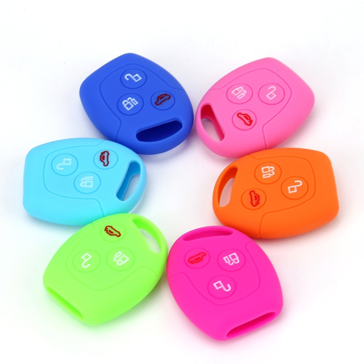 For Ford Transit/Focus 2pcs 3-Button Silicone Key Protector(Pink) - free shipping - PMC TechLife - Order now!