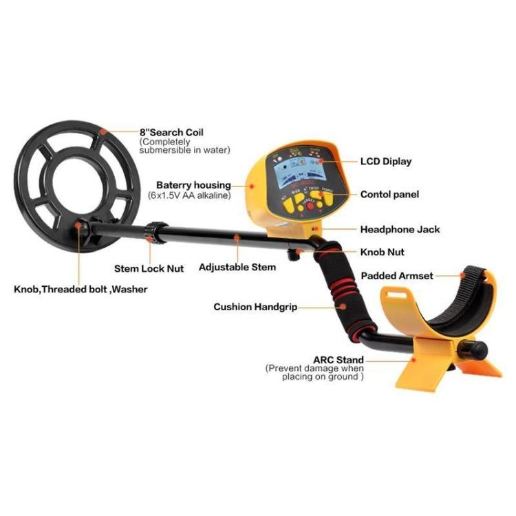 MD9020C High Sensitivity LCD Display Metal Detector - free shipping - PMC TechLife - Order now!