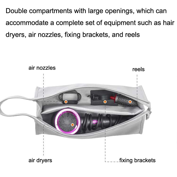 For Dyson Hair Dryer Storage Package Hair Roll Protective Cover, Color: Silver - free shipping - PMC TechLife - Order now!