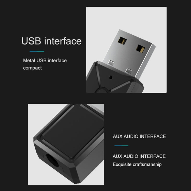 A30 USB Bluetooth 5.0 Receiver Transmitter Wireless Audio Adapter - Audio Receiver Transmitter by PMC TechLife | Online Shopping South Africa | PMC TechLife