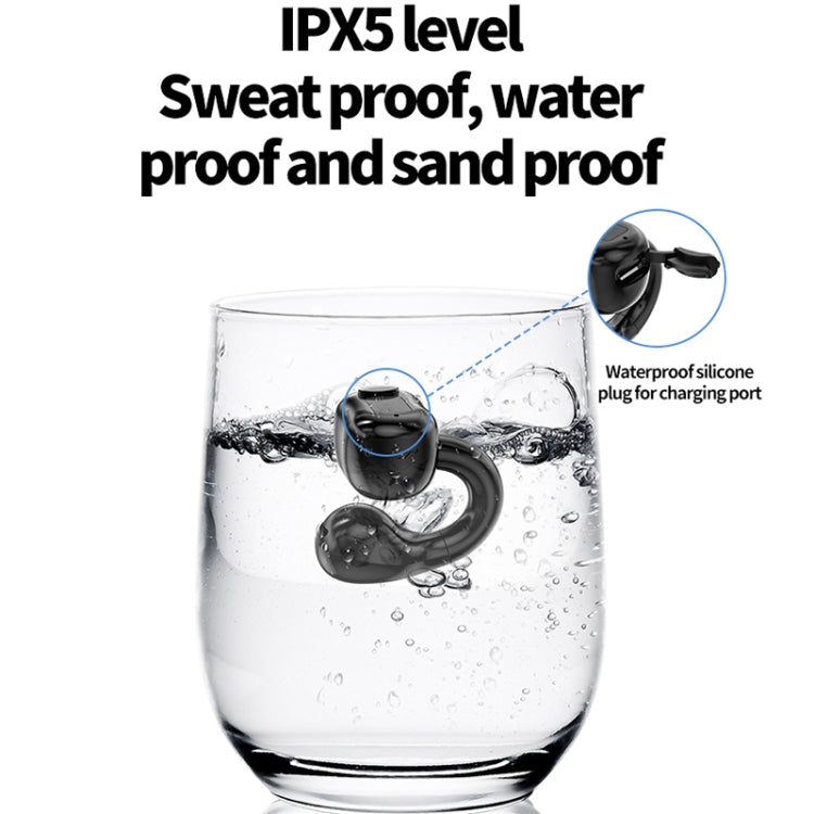 M10 IPX5 Waterproof Ear Clip Bluetooth Earphones, Style: Single Green - Bluetooth Earphone by PMC TechLife | Online Shopping South Africa | PMC TechLife