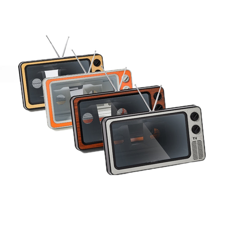 Retro TV Mobile Phone Screen Video Amplifier Mobile Phone Holder(Orange) - Screen Magnifier by PMC TechLife | Online Shopping South Africa | PMC TechLife