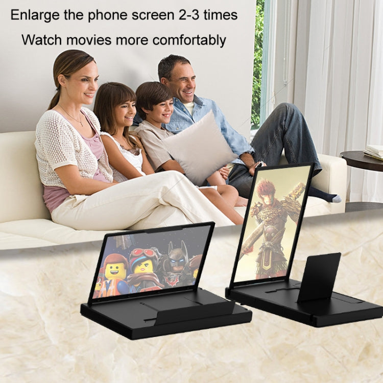 12-Inch Dual-HD Lens Horizontal Vertical Mobile Phone Screen Amplifier(Black) - free shipping - PMC TechLife - Order now!