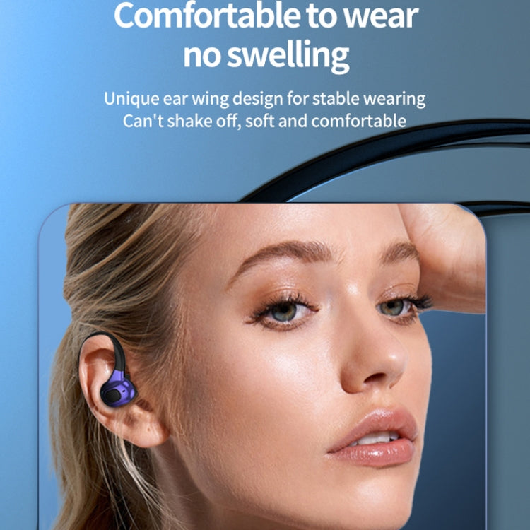 F8 Hanging Ear Stereo Wireless Bluetooth Earphones With Charging Bin(Black Single Ear) - Bluetooth Earphone by PMC TechLife | Online Shopping South Africa | PMC TechLife