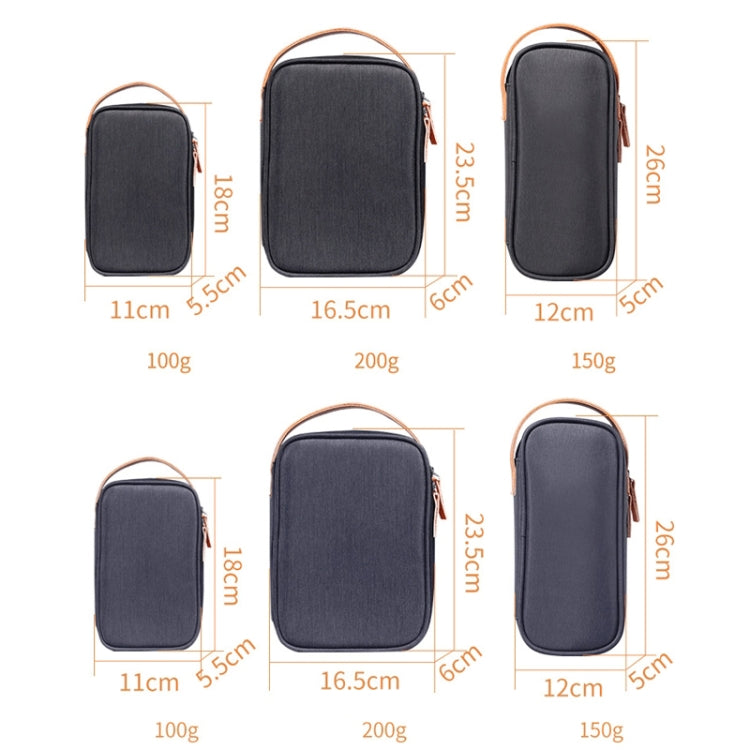 Power Data Cable Storage Bag Digital Mobile Hard Disk Protective Cover , Size: Small (Gray) - Digital Storage Bag by PMC TechLife | Online Shopping South Africa | PMC TechLife | Buy Now Pay Later Mobicred