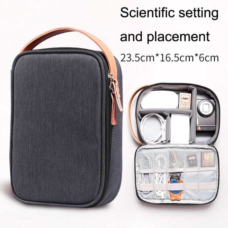 Power Data Cable Storage Bag Digital Mobile Hard Disk Protective Cover , Size: Small (Gray) - Digital Storage Bag by PMC TechLife | Online Shopping South Africa | PMC TechLife | Buy Now Pay Later Mobicred