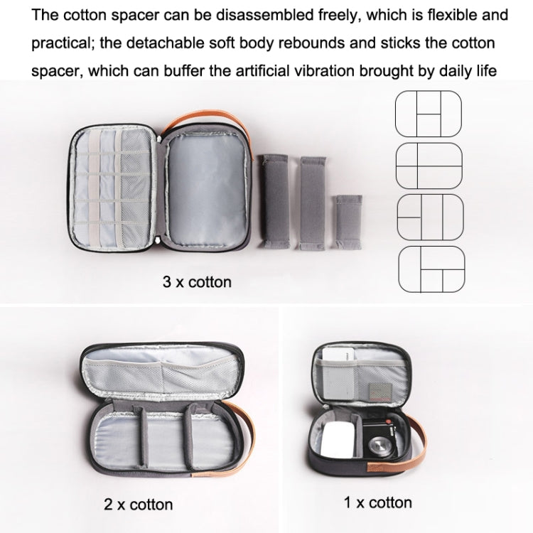 Power Data Cable Storage Bag Digital Mobile Hard Disk Protective Cover , Size: Small (Gray) - Digital Storage Bag by PMC TechLife | Online Shopping South Africa | PMC TechLife | Buy Now Pay Later Mobicred