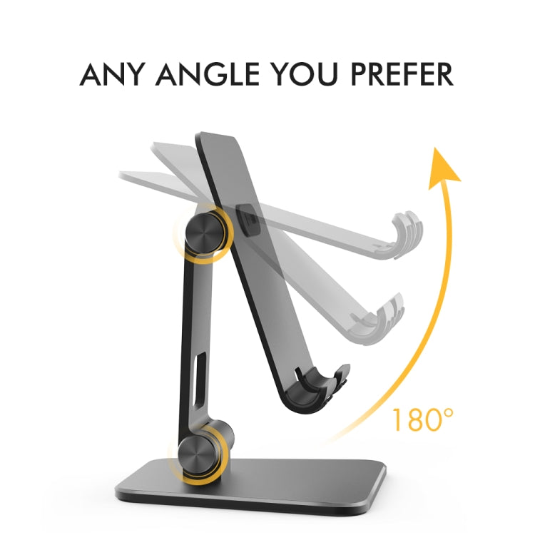 AhaStyle ST01 Double Swivel Aluminum Alloy Convenient Phone Charging Stand Base(Black) - Desktop Holder by AhaStyle | Online Shopping South Africa | PMC TechLife | Buy Now Pay Later Mobicred