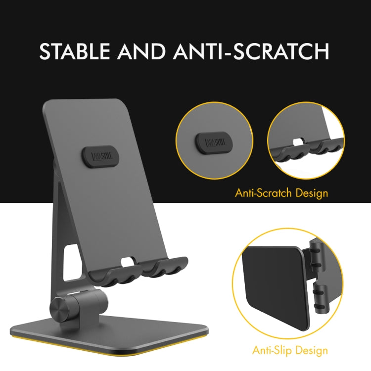 AhaStyle ST01 Double Swivel Aluminum Alloy Convenient Phone Charging Stand Base(Silver) - Desktop Holder by AhaStyle | Online Shopping South Africa | PMC TechLife | Buy Now Pay Later Mobicred