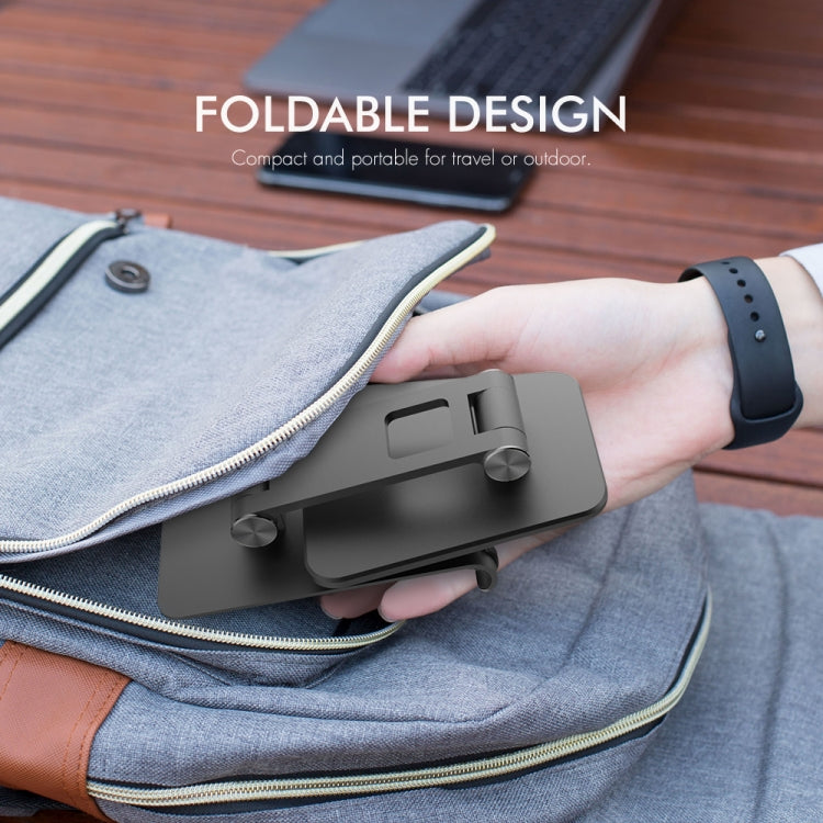 AhaStyle ST01 Double Swivel Aluminum Alloy Convenient Phone Charging Stand Base(Black) - Desktop Holder by AhaStyle | Online Shopping South Africa | PMC TechLife | Buy Now Pay Later Mobicred