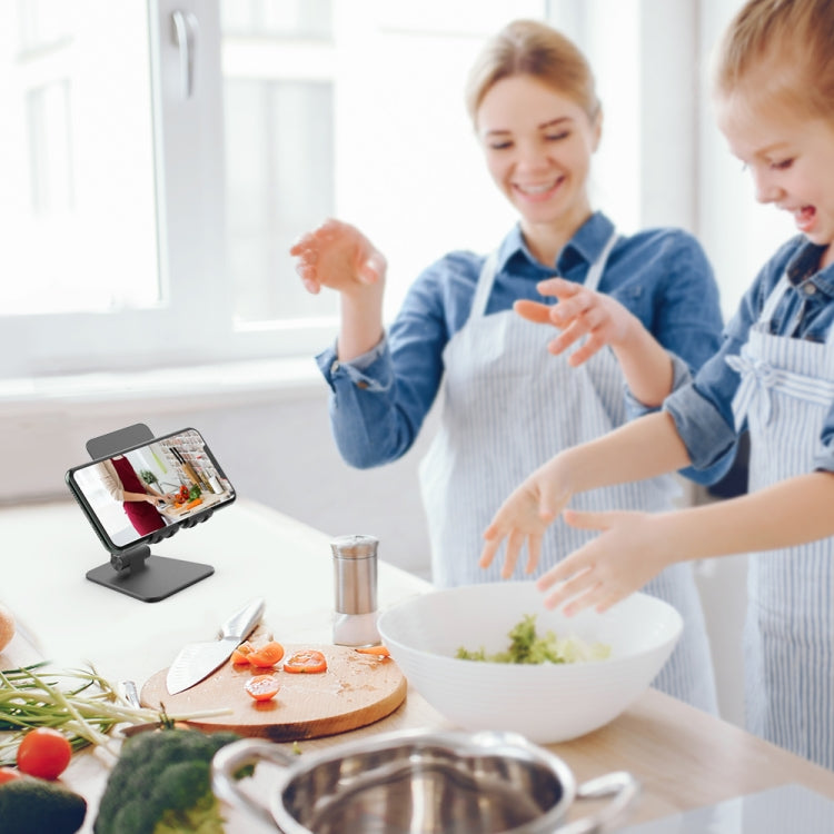 AhaStyle ST01 Double Swivel Aluminum Alloy Convenient Phone Charging Stand Base(Silver) - Desktop Holder by AhaStyle | Online Shopping South Africa | PMC TechLife | Buy Now Pay Later Mobicred