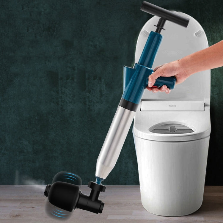 Toilet Pipe Dredger Toilet Sewer Floor Drain Clogged Household High Pressure Pneumatic Tool(Gray) - free shipping - PMC TechLife - Order now!