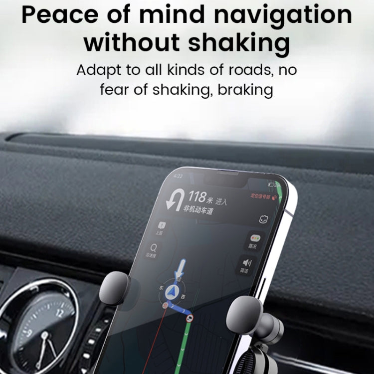 S03 Vehicle Air Outlet Gravity Navigation Mobile Phone Holder, Color: White Spiral Clip - Car Holders by PMC TechLife | Online Shopping South Africa | PMC TechLife